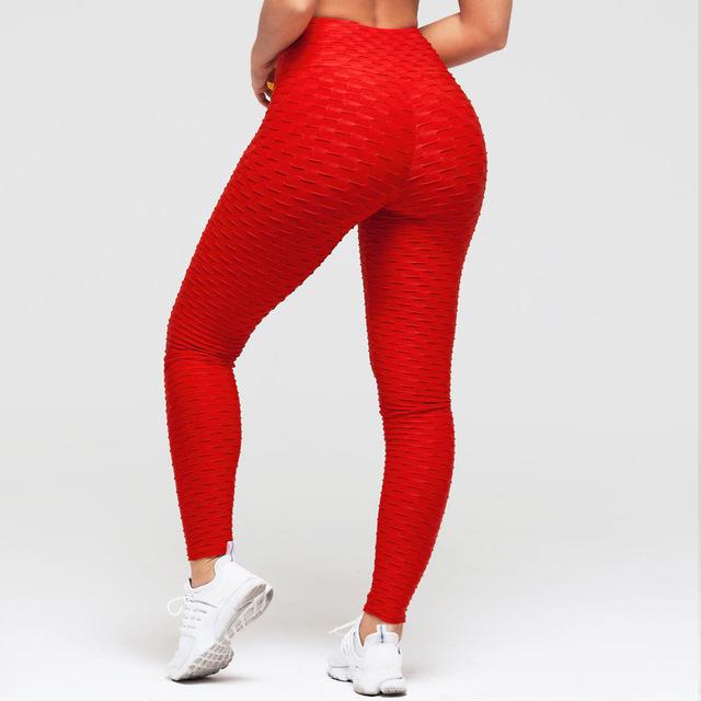 Booty Lifting Anti Cellulite Scrunch Leggings Without Pocket - Waqaram
