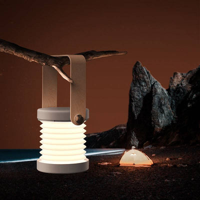 Foldable Touch Dimmable Reading LED Night Light Portable Lantern Lamp USB Rechargeable For Home Decor - Waqaram