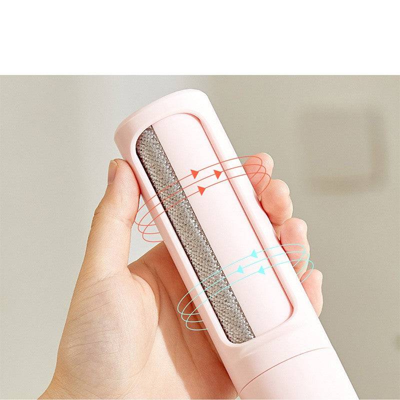 2-1 Reusable Pet Hair Remover Brush Lint Roller Portable Effective Self Cleaning Tool for Cat Dog Fur Hair Dust Removal Brush - Waqaram