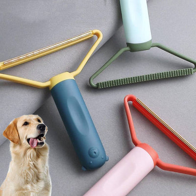 Pet Cat Dog Hair Remover Dematting Comb Double-sided Sofa Clothes Shaver Lint Rollers For Cleaning Pets Comb Brush Removal Mitts Brush - Waqaram