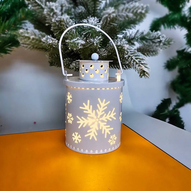 Christmas Candle Lights LED Small Lanterns Wind Lights Electronic Candles Nordic Style Creative Holiday Decoration Decorations - Waqaram