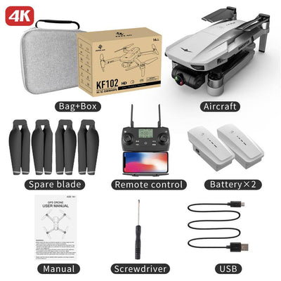 KF102 Max GPS Drone 4k Profesional FPV HD Camera KF102 Drones 2-Axis Gimbal Brushless Motor RC Quadcopter VS ZLL SG906 Max Pro2